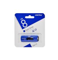 Флешка USB 8 Гб SmartBuy Stream, USB2.0, пластик, синий
