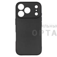 Чехол Soft-touch Black силиконовый в техпаке, iPhone 15