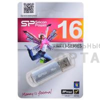 Флешка USB 16 Гб Silicon Power  Ultima II  серебро