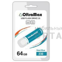 Флешка USB 64 Гб OltraMax  230  стальной синий