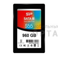 Жесткий диск SSD Silicon Power  960GB  S55, SATA-III, R/W - 550/500 MB/s, 2.5", PS3108, TLC