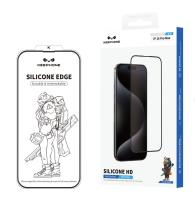 Стекло защитное, KEEPHONE SILICONE EDGE HD, 17 SERIES iPhone 17 AIR BLACK