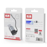 Переходник Type-C(m)-micro USB(f) Earldom ET-TC16, 2A, черный