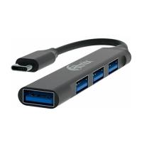 Хаб RITMIX CR-4401 Metal,TypeC на USB3.0;1xUSB3.0+3xUSB 2.0 ,каб.9.5см,корп из алюм.сплав (1/200)