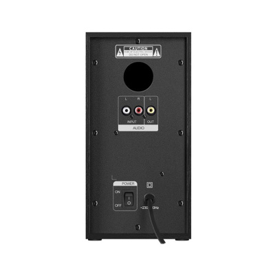 Акустическая 2.0 система DEFENDER Aurora S30 30 Вт, деревянный корпус, 230В, черный (1/4)