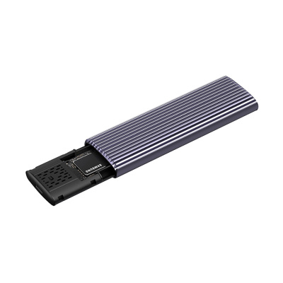 Внешний корпус Netac WH51 для M.2 SATA SSD, алюминий серый (док-станция USB Type C со встроенным боксом)